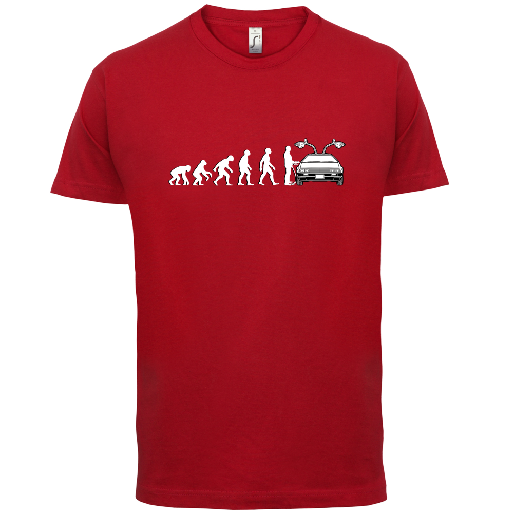 Evolution of Man DMC-12 Driver T Shirt