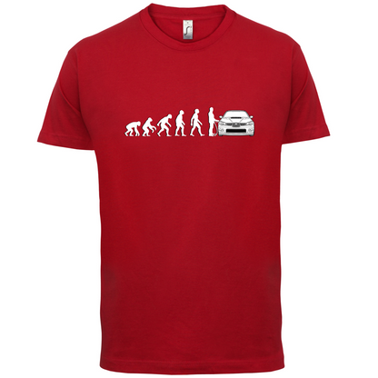 Evolution of Man Impreza Driver T Shirt