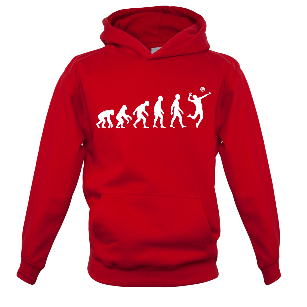 Evolution of Man Volleyball Kids T Shirt