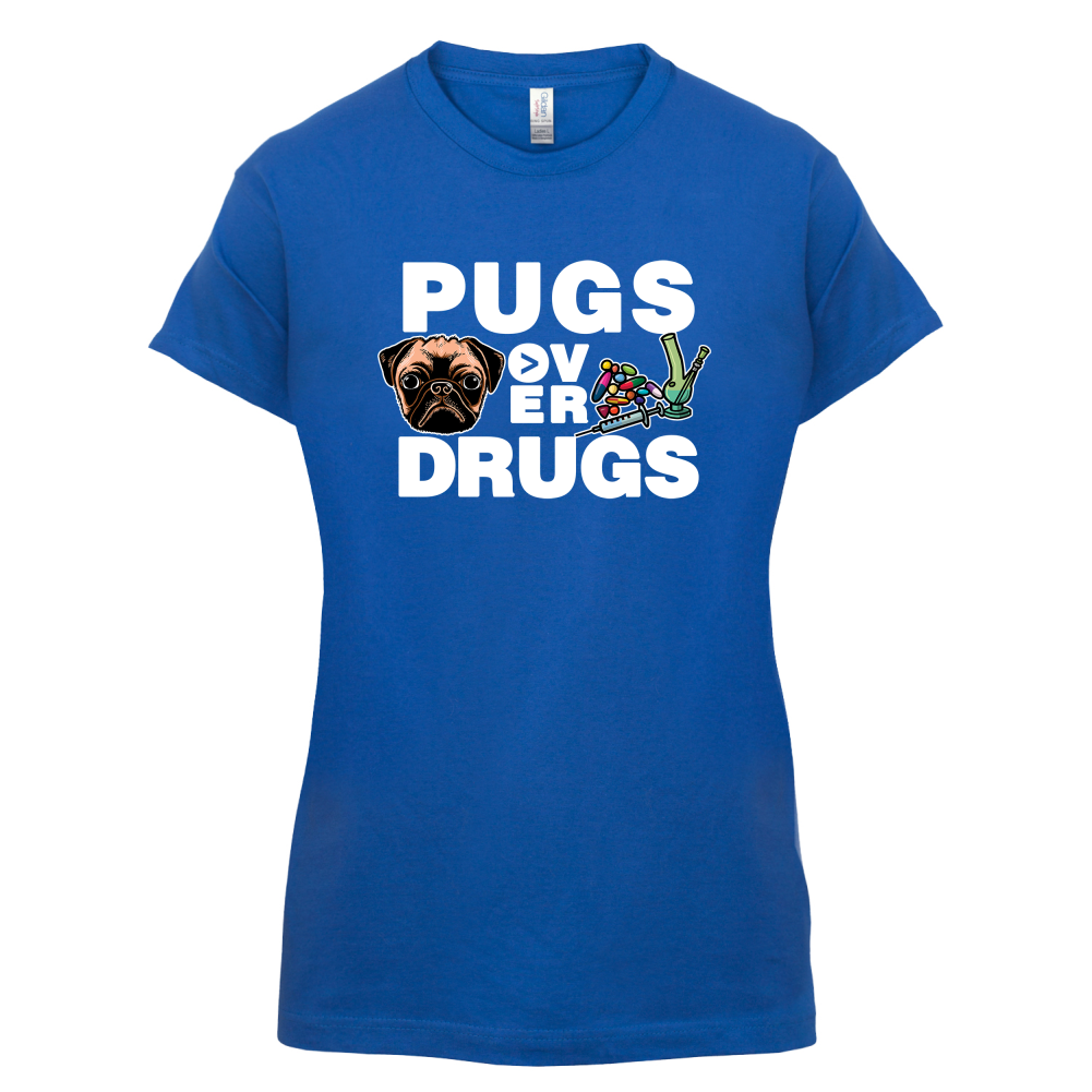 Pugs Over Drugs T Shirt