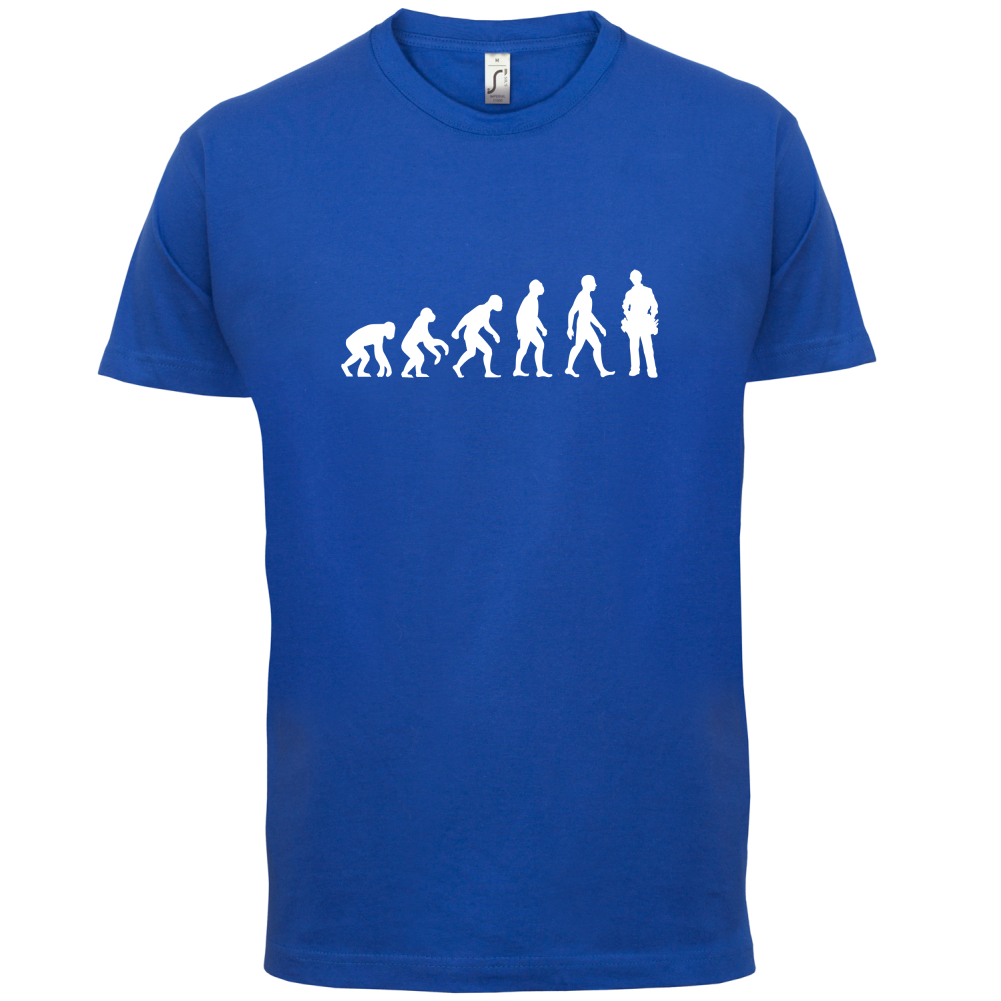 Evolution Of Man Electrician T Shirt