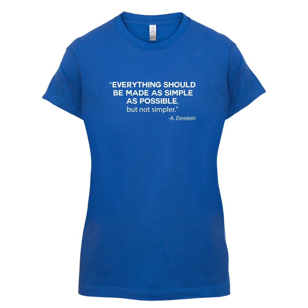 Everything Should be Made as Simple as Possible T Shirt