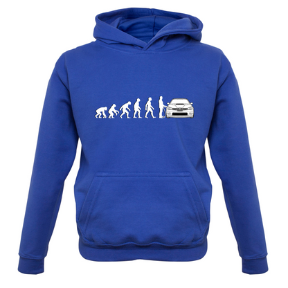 Evolution of Man Impreza Driver Kids T Shirt