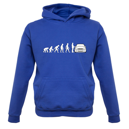 Evolution of Man Fiesta Driver Kids T Shirt