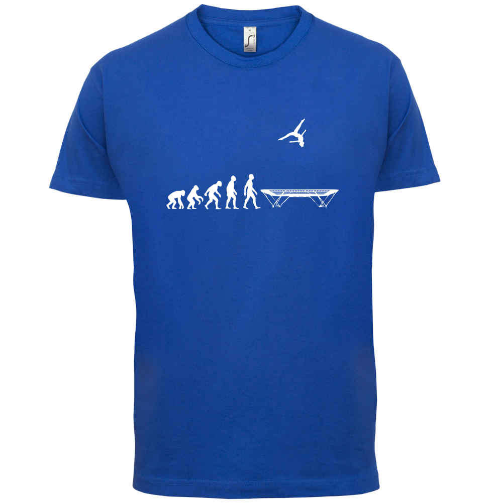 Evolution Of Man Trampolining T Shirt