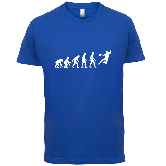 Evolution Of Man Handball T Shirt