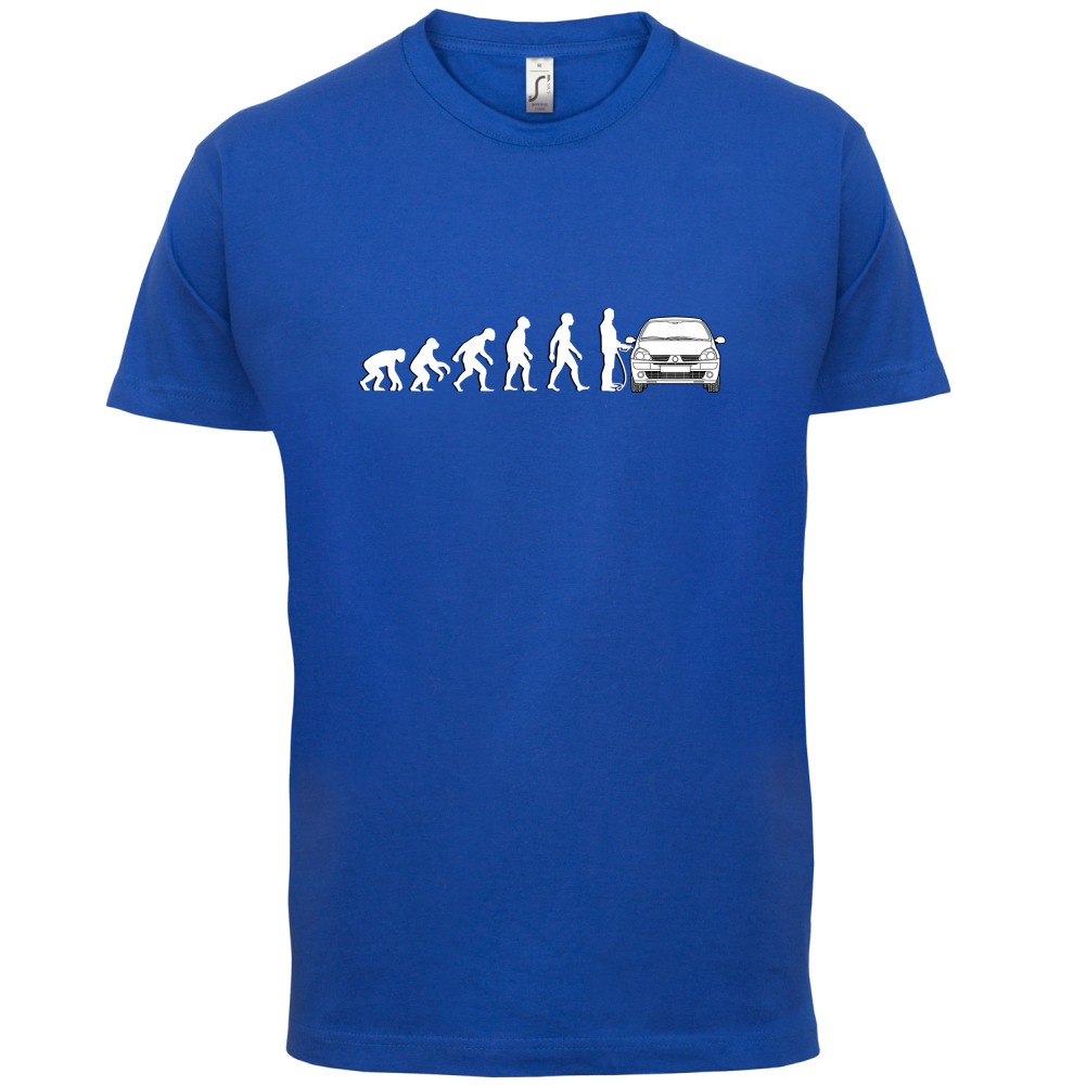 Evolution of Man Clio Driver T Shirt