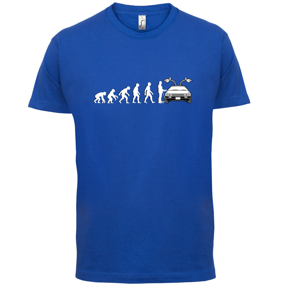 Evolution of Man DMC-12 Driver T Shirt