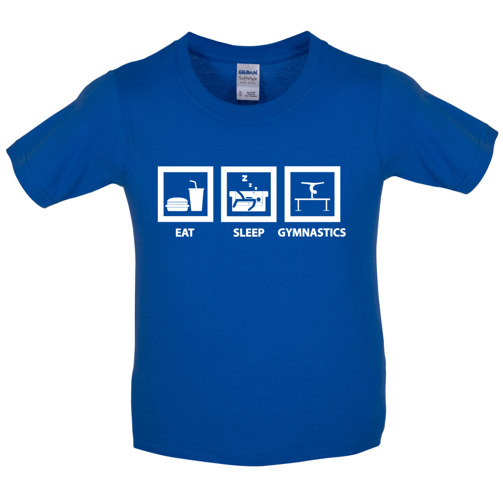 Eat Sleep Gymnastics Kids T Shirt