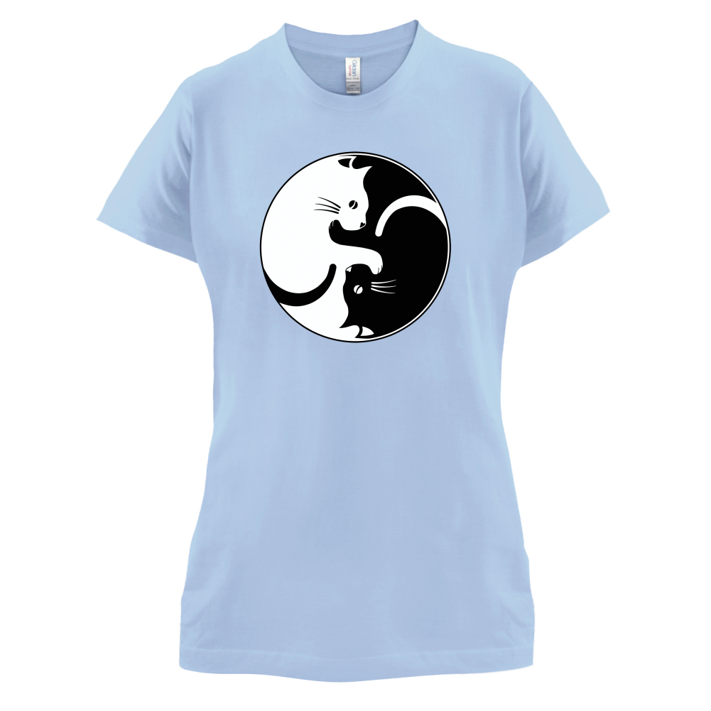 Yin Yang Cat T Shirt