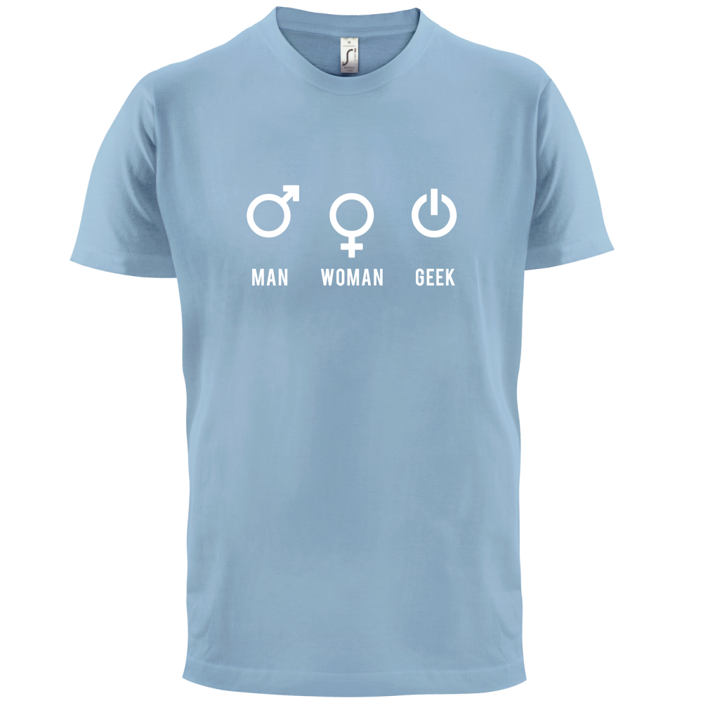 Man Woman GEEK T Shirt