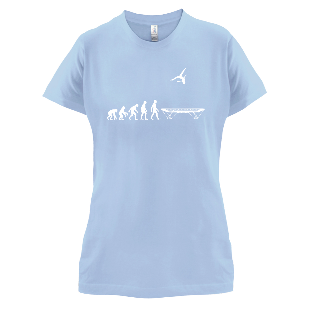 Evolution Of Man Trampolining T Shirt