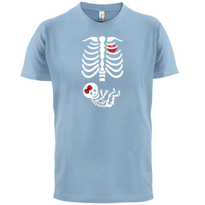 Skeleton Baby Girl T Shirt