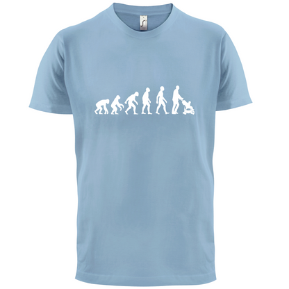 Evolution Of Man Push Chair T Shirt