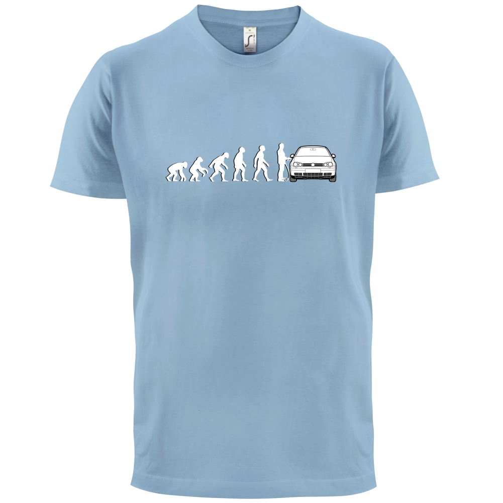 Evolution of Man Mk4 Golf Driver T Shirt