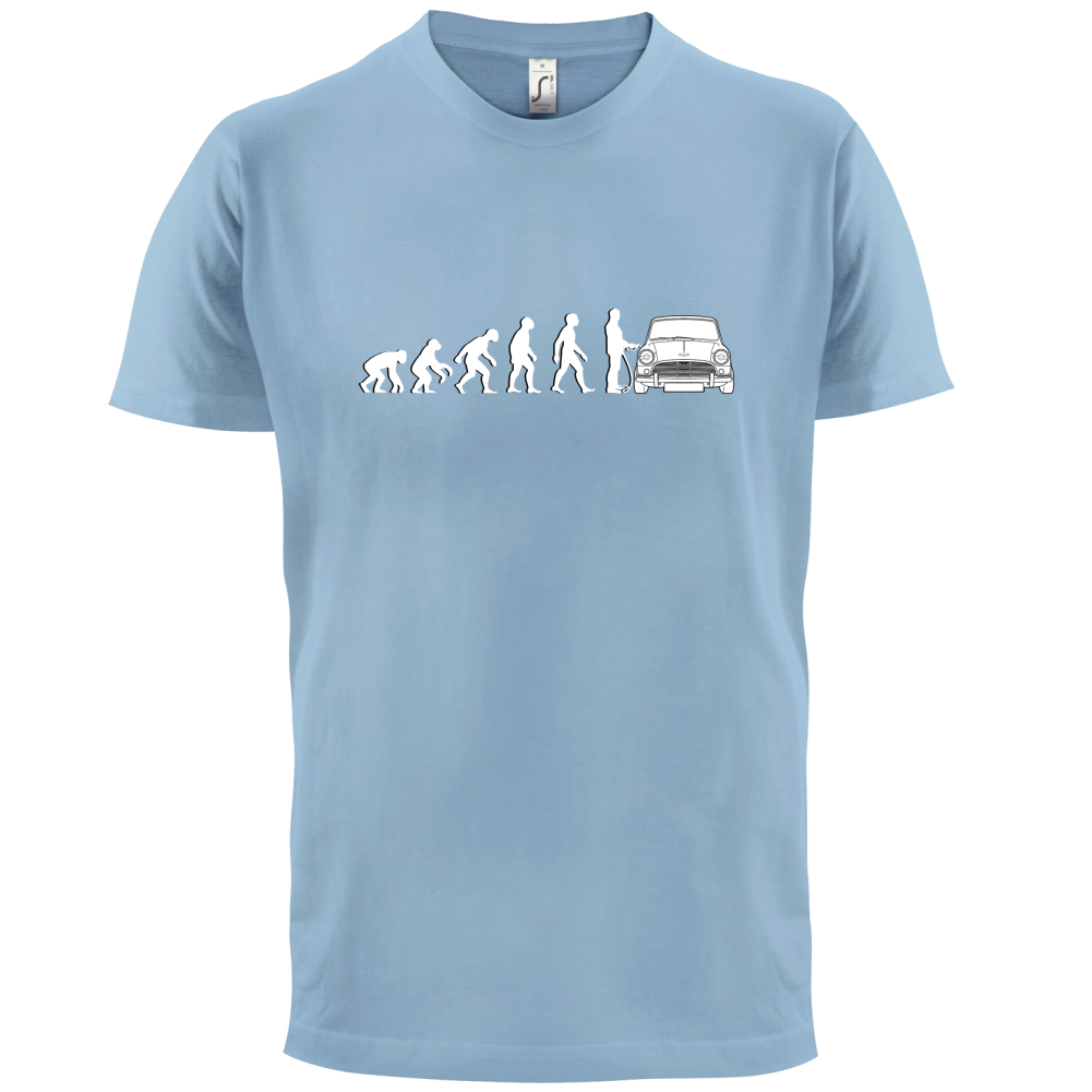 Evolution of Man Austin Cooper Driver T Shirt