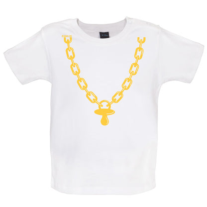 Gold chain and dummy Baby T Shirt