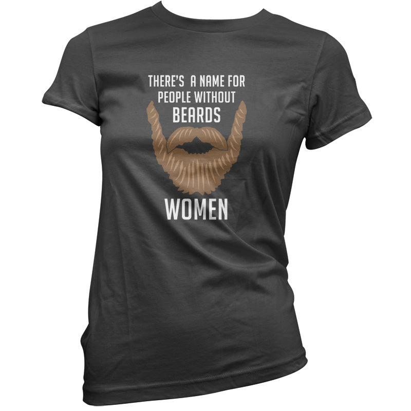 There's a Name For People Without Beards Women T Shirt