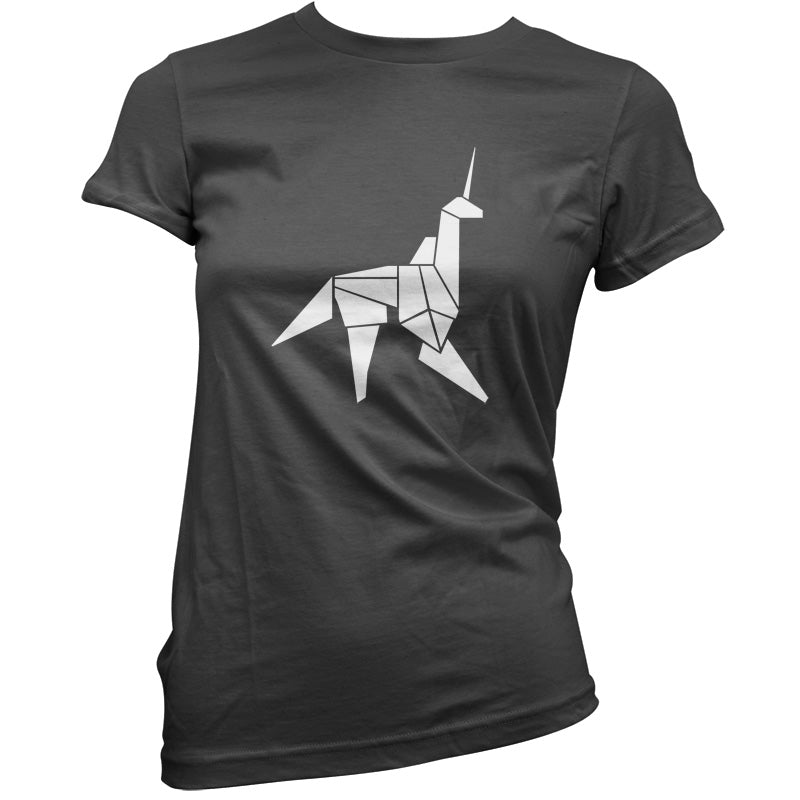 Origami Paper Unicorn T Shirt