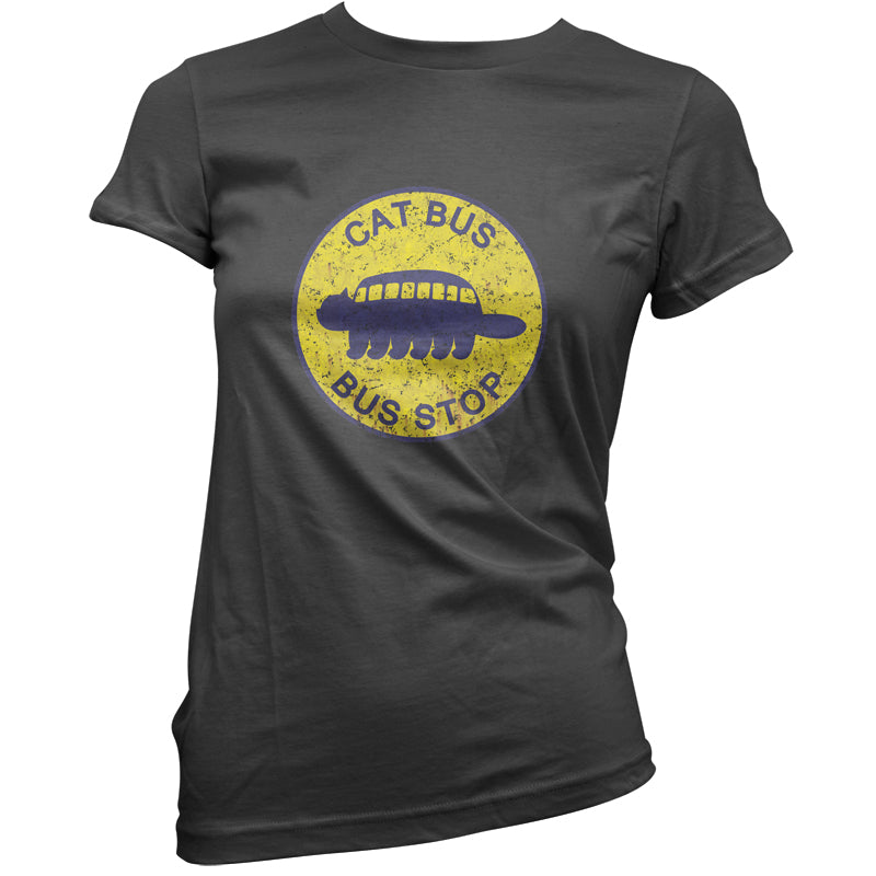 Cat Bus Stop T Shirt