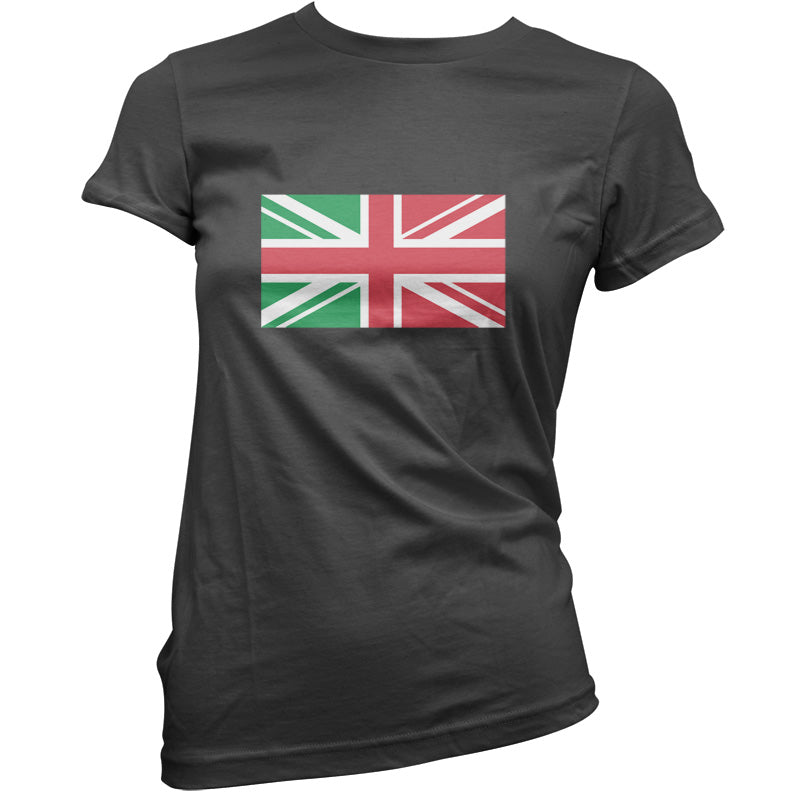 Italy Union Jack Flag T Shirt