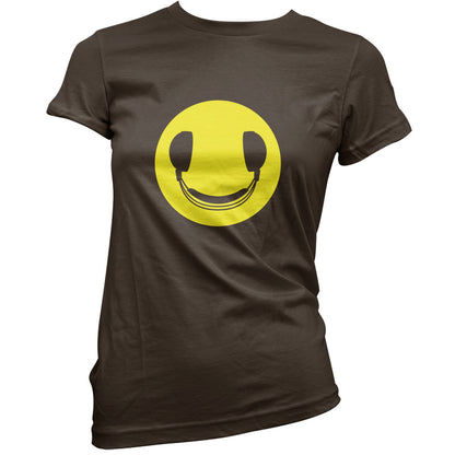 DJ Headphone Smiley face T Shirt