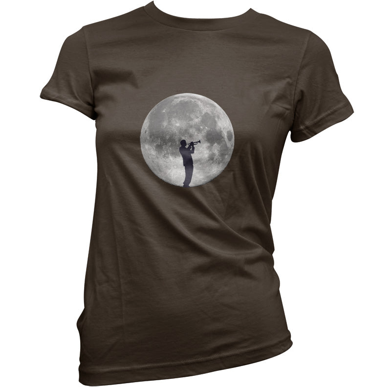 Trumpet Player Moon T Shirt