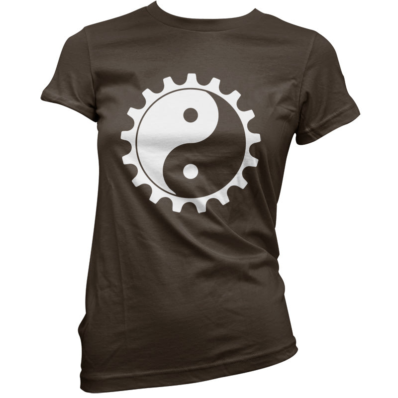 Yin Yang Bike Cog T Shirt