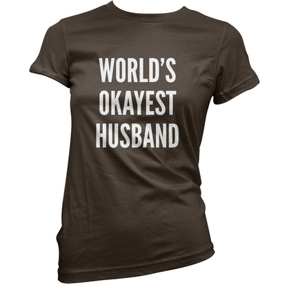 World's Okayest Husband T Shirt