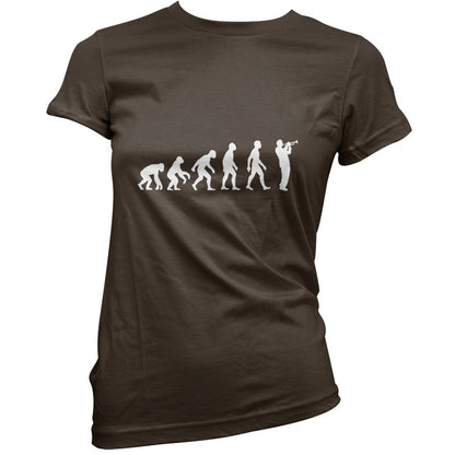 Evolution of Man Trumpet Player T Shirt