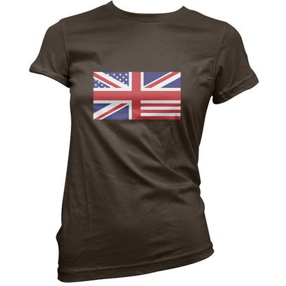 Union Jack US Flag T Shirt