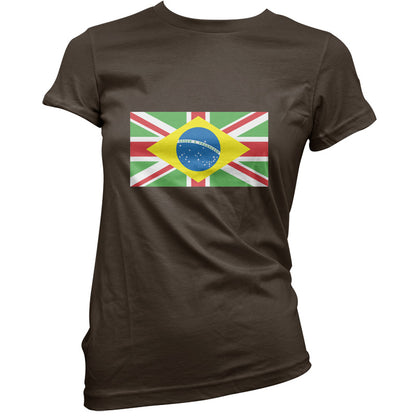 Brazil Union Jack Flag T Shirt