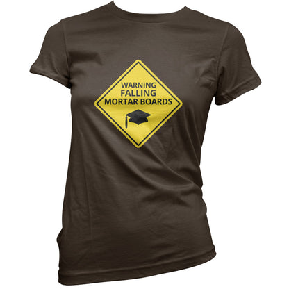 Warning Falling Mortar Boards T Shirt