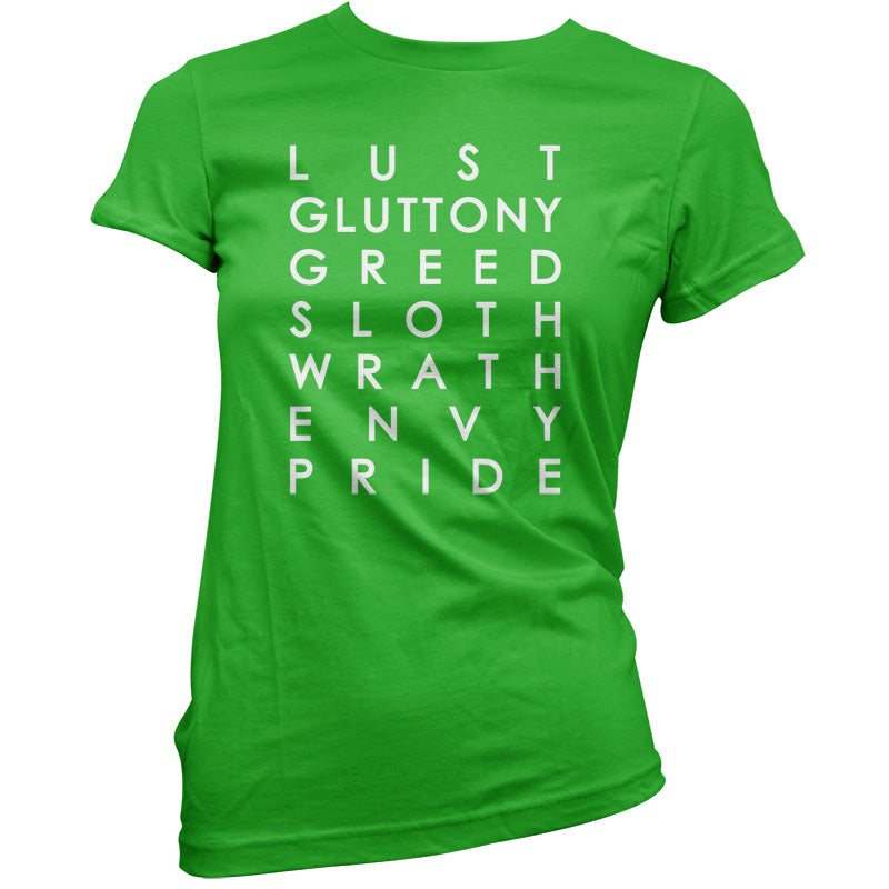 7 Deadly Sins T Shirt