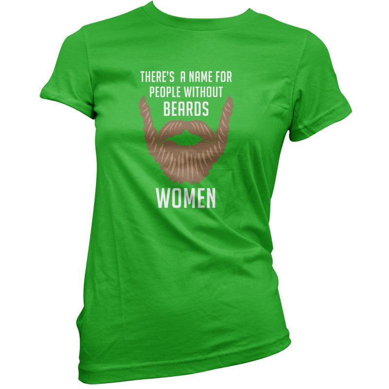 There's a Name For People Without Beards Women T Shirt