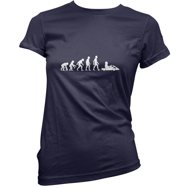 Evolution Of Man Go Karting T Shirt