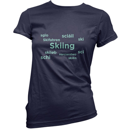 Skiing Languages T Shirt