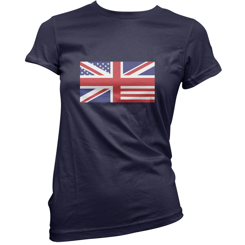 Union Jack US Flag T Shirt