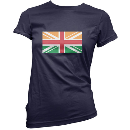 Indian Union Jack Flag T Shirt