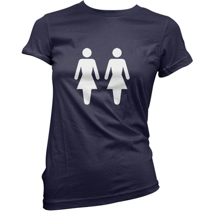 Woman's Toilet Sign T Shirt