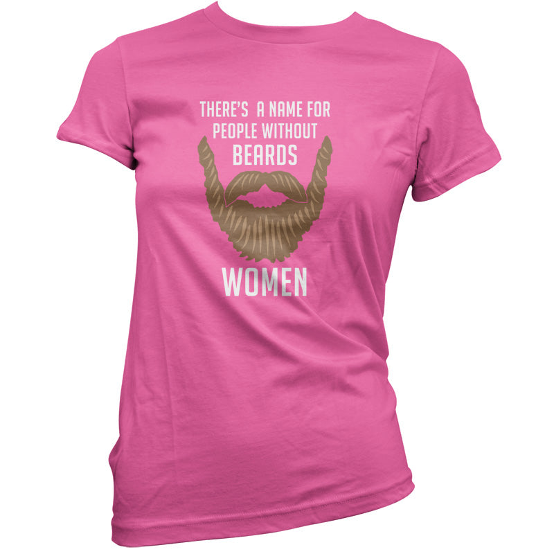 There's a Name For People Without Beards Women T Shirt