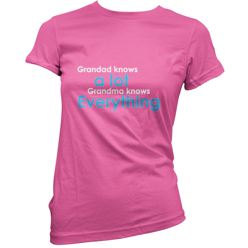 Grandad Knows A Lot, Grandma Knows Everything T Shirt