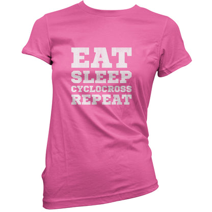 Eat Sleep Cyclocross Repeat T Shirt