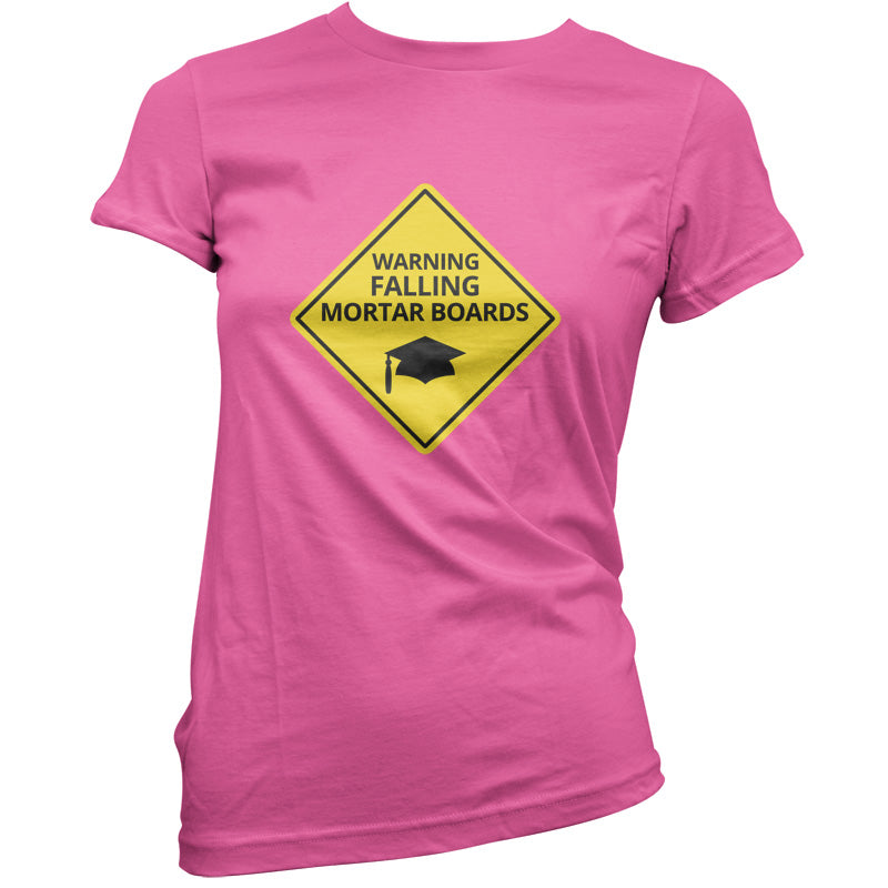 Warning Falling Mortar Boards T Shirt