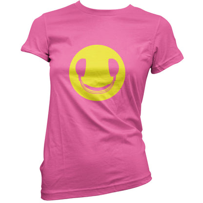 DJ Headphone Smiley face T Shirt