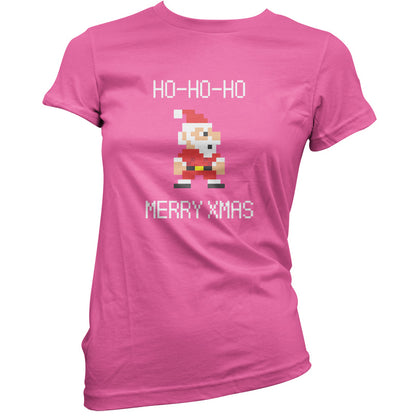 8 Bit Santa Pixel T Shirt