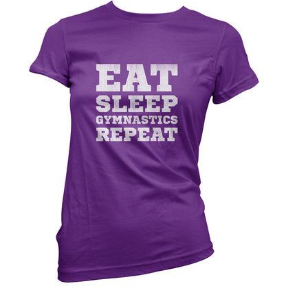 Eat Sleep Gymnastics Repeat T Shirt