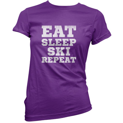 Eat Sleep Ski Repeat T Shirt