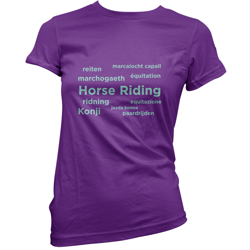 Horse Riding Languages T Shirt