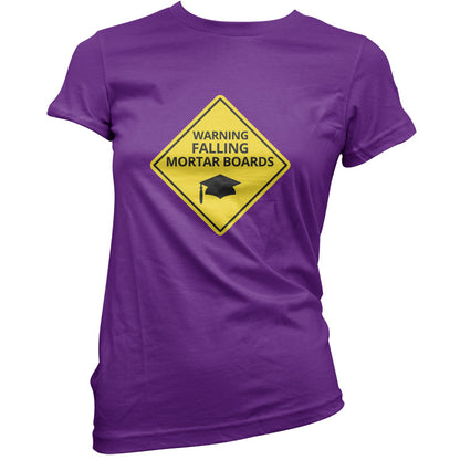 Warning Falling Mortar Boards T Shirt